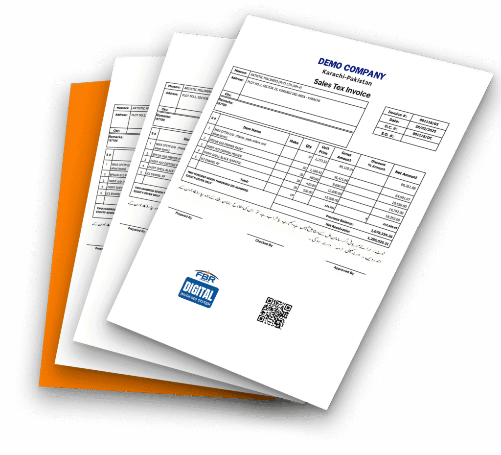 FBR digital invoicing demo company invoice