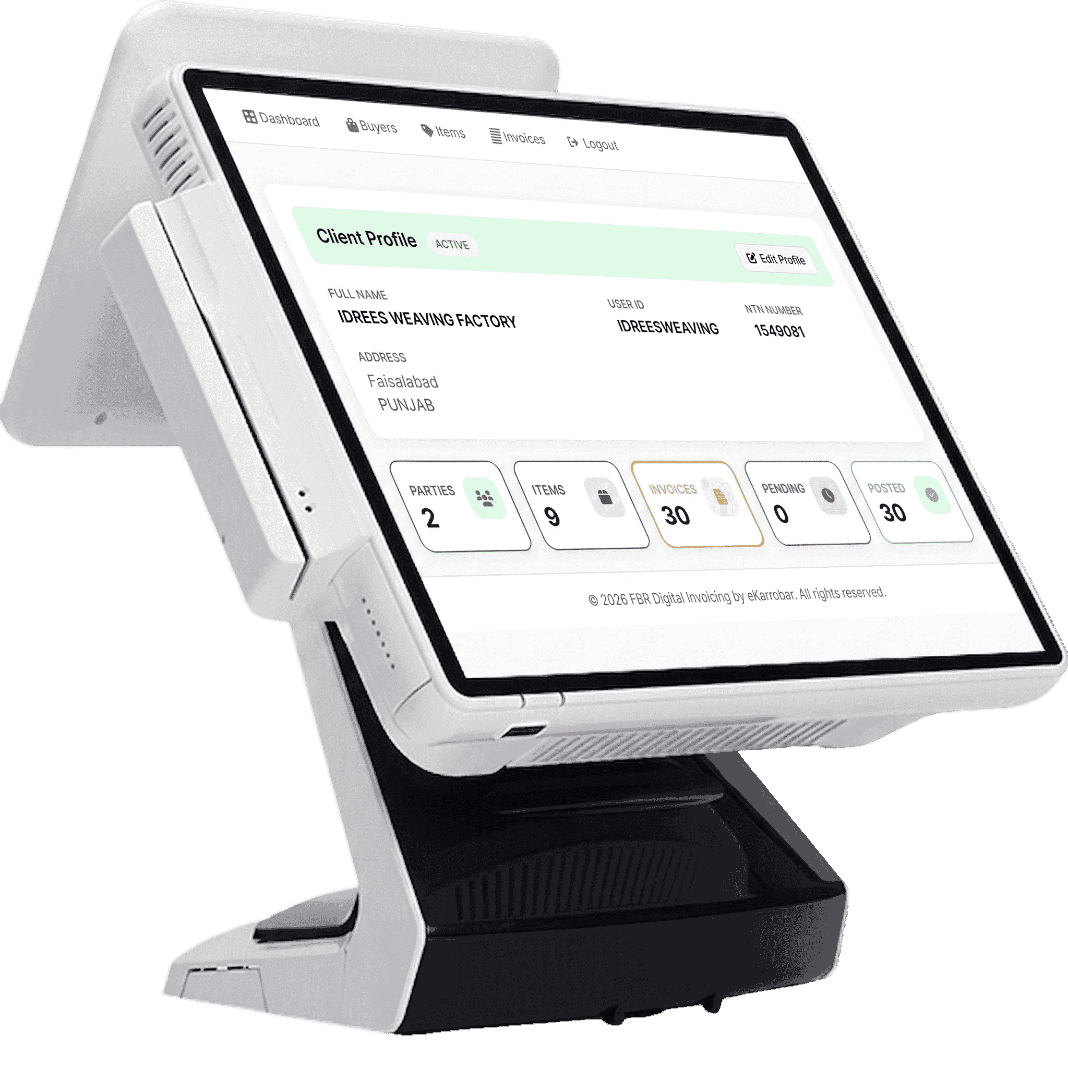Digital invoicing machine